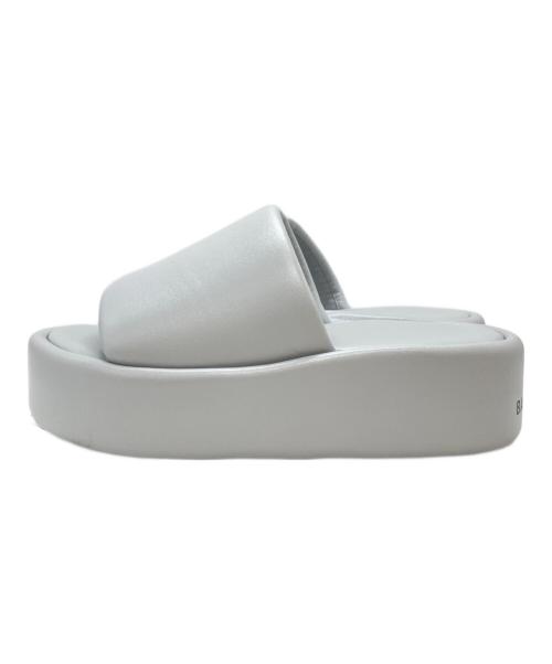 BALENCIAGA（バレンシアガ）BALENCIAGA (バレンシアガ) RISE Slides サンダル/ライズ ライトグレー サイズ:35の古着・服飾アイテム