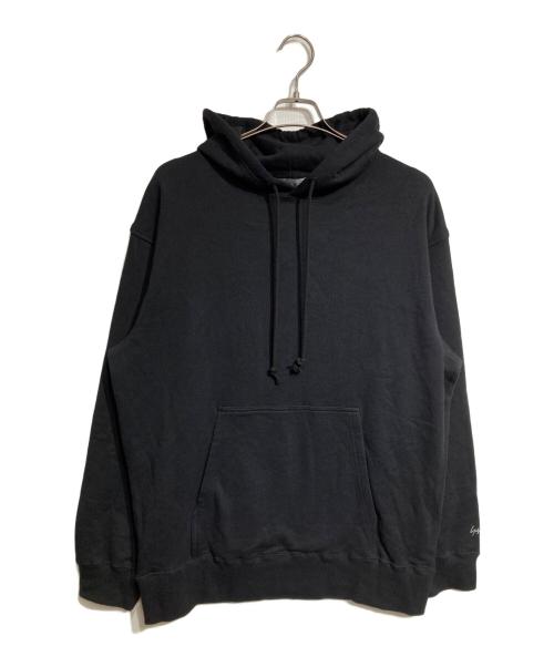 Yohji Yamamoto pour homme（ヨウジヤマモト プールオム）Yohji Yamamoto pour homme (ヨウジヤマモト プールオム) シグネチャーロゴ刺繍フーディー/Signature Logo Embroidered Hoodie  ブラック サイズ:3の古着・服飾アイテム