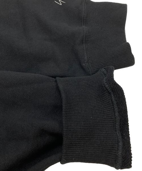 Yohji Yamamoto pour homme（ヨウジヤマモト プールオム）Yohji Yamamoto pour homme (ヨウジヤマモト プールオム) シグネチャーロゴ刺繍フーディー/Signature Logo Embroidered Hoodie  ブラック サイズ:3の古着・服飾アイテム
