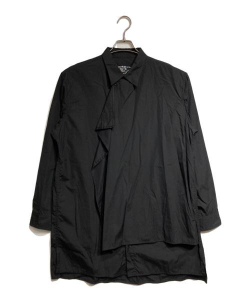 Yohji Yamamoto pour homme（ヨウジヤマモト プールオム）Yohji Yamamoto pour homme (ヨウジヤマモト プールオム) OVERLAPPING LEFT PANEL SHIRT/長袖シャツ ブラック サイズ:3の古着・服飾アイテム