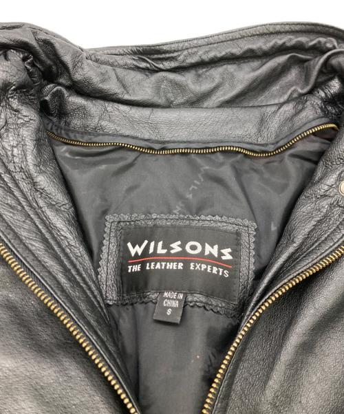 wilsons leather（ウィルソンズレザー）wilsons leather (ウィルソンズレザー) レザージャケット ブラック サイズ:Sの古着・服飾アイテム