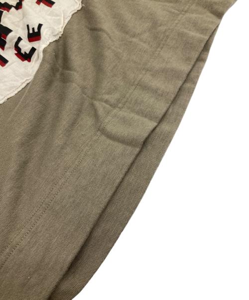 Vivienne Westwood ANGLOMANIA（ヴィヴィアンウエストウッドアングロマニア）Vivienne Westwood ANGLOMANIA (ヴィヴィアンウエストウッドアングロマニア) ダメージ加工ノースリーブスウェット カーキ サイズ:38の古着・服飾アイテム