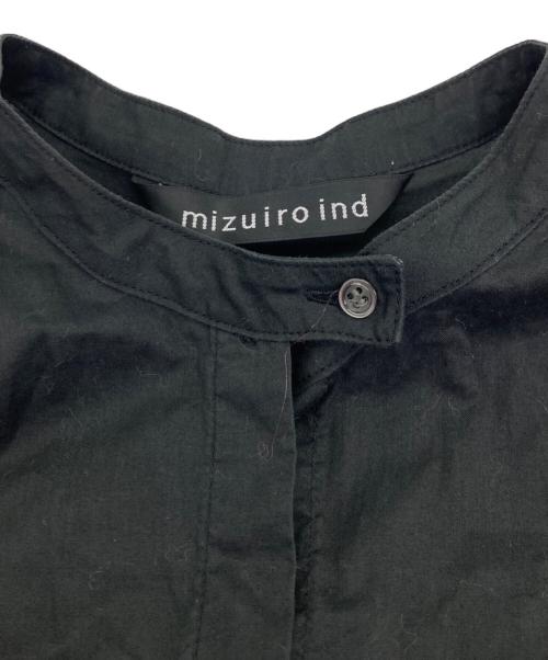 mizuiro-ind（ミズイロインド）mizuiro-ind (ミズイロインド) コットンシャツワンピース ブラック サイズ:‐の古着・服飾アイテム