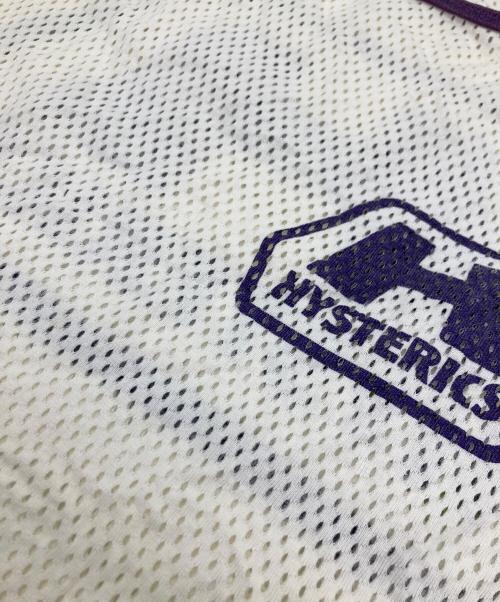 hysterics（ヒステリックス）hysterics (ヒステリックス) メッシュカットソー パープル×ホワイト サイズ:	SIZE Freeの古着・服飾アイテム