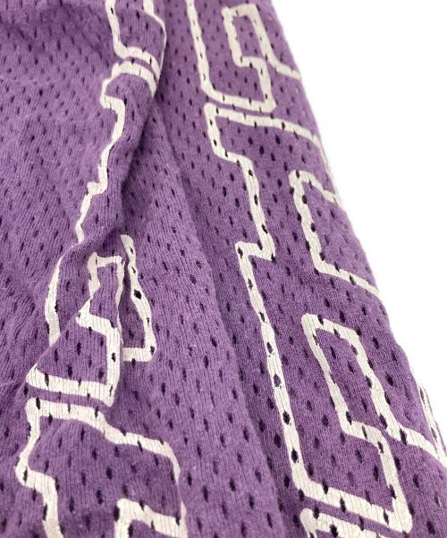 hysterics（ヒステリックス）hysterics (ヒステリックス) メッシュカットソー パープル×ホワイト サイズ:	SIZE Freeの古着・服飾アイテム