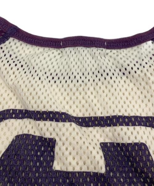 hysterics（ヒステリックス）hysterics (ヒステリックス) メッシュカットソー パープル×ホワイト サイズ:	SIZE Freeの古着・服飾アイテム