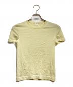 HERMESエルメス）の古着「カシミヤ半袖ニット/Cashmere short-sleeve knit top」｜ベージュ
