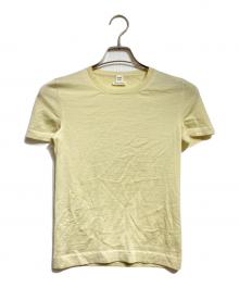 HERMES（エルメス）の古着「カシミヤ半袖ニット/Cashmere short-sleeve knit top」｜ベージュ