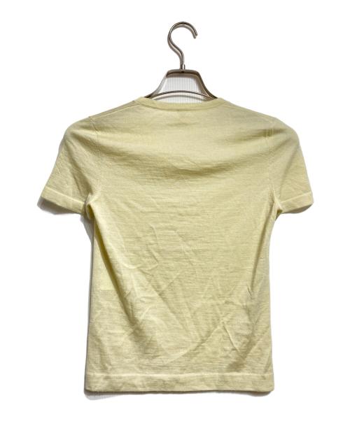 HERMES（エルメス）HERMES (エルメス) カシミヤ半袖ニット/Cashmere short-sleeve knit top ベージュ サイズ:34の古着・服飾アイテム