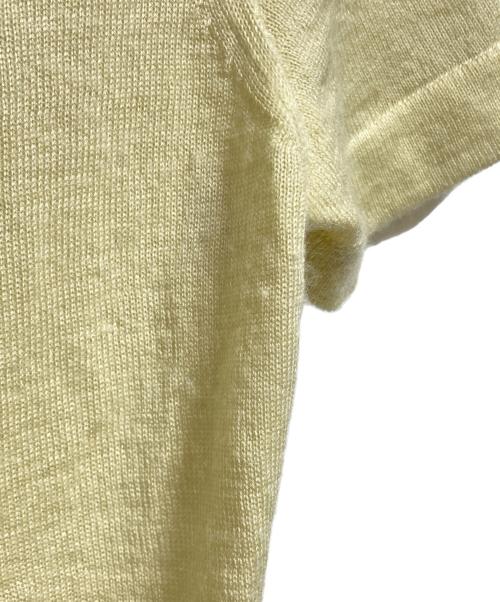 HERMES（エルメス）HERMES (エルメス) カシミヤ半袖ニット/Cashmere short-sleeve knit top ベージュ サイズ:34の古着・服飾アイテム