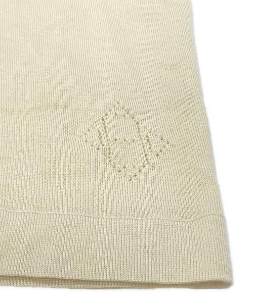 HERMES（エルメス）HERMES (エルメス) カシミヤ半袖ニット/Cashmere short-sleeve knit top ベージュ サイズ:34の古着・服飾アイテム