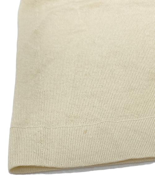 HERMES（エルメス）HERMES (エルメス) カシミヤ半袖ニット/Cashmere short-sleeve knit top ベージュ サイズ:34の古着・服飾アイテム