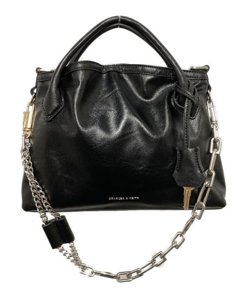 CHARLES & KEITH（チャールズアンドキース）CHARLES & KEITH (チャールズアンドキース) Delfina ミニデルフィナ チェーントートバッグ ブラックの古着・服飾アイテム