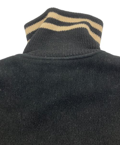 butwin（バトウィン）butwin (バトウィン) 袖ワッペンウールスタジャン ブラック サイズ:42の古着・服飾アイテム