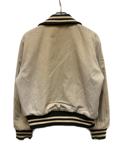 butwin（バトウィン）butwin (バトウィン) 袖ワッペンウールスタジャン ブラック サイズ:42の古着・服飾アイテム