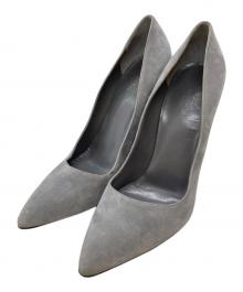 HERMES（エルメス）の古着「チャンキーヒールパンプス/chunky heel pumps」｜グレー