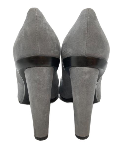 HERMES（エルメス）HERMES (エルメス) チャンキーヒールパンプス/chunky heel pumps グレー サイズ:39(25.0-25.5)の古着・服飾アイテム