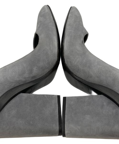 HERMES（エルメス）HERMES (エルメス) チャンキーヒールパンプス/chunky heel pumps グレー サイズ:39(25.0-25.5)の古着・服飾アイテム