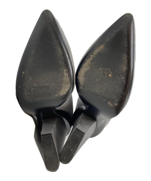HERMES（エルメス）HERMES (エルメス) チャンキーヒールパンプス/chunky heel pumps グレー サイズ:39(25.0-25.5)の古着・服飾アイテム