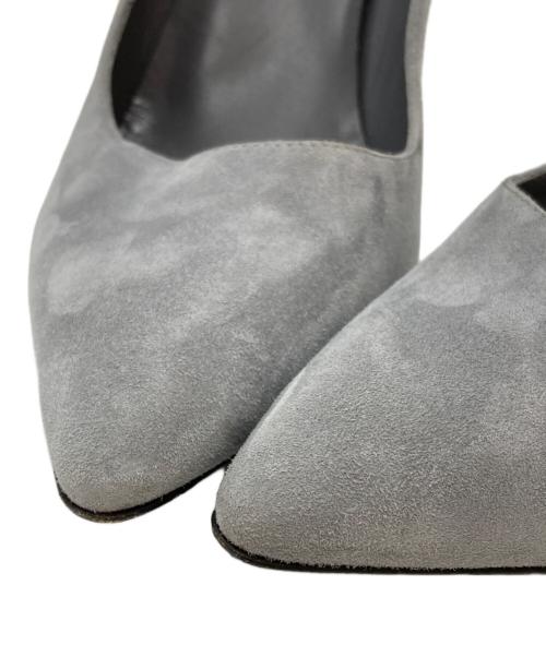 HERMES（エルメス）HERMES (エルメス) チャンキーヒールパンプス/chunky heel pumps グレー サイズ:39(25.0-25.5)の古着・服飾アイテム