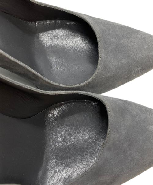 HERMES（エルメス）HERMES (エルメス) チャンキーヒールパンプス/chunky heel pumps グレー サイズ:39(25.0-25.5)の古着・服飾アイテム