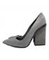 HERMES (エルメス) チャンキーヒールパンプス/chunky heel pumps グレー サイズ:39(25.0-25.5)：15000円