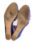 中古・古着 HERMES (エルメス) イネス ウェッジソールサンダル/ENESS wedge sandals ブルー×ピンク サイズ:40(25.5-26.0)：18000円