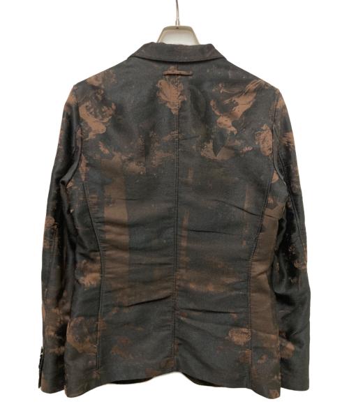 Jean Paul Gaultier homme（ジャンポールゴルチェオム）Jean Paul Gaultier homme (ジャンポールゴルチェオム) ジャガードテーラードジャケット ブラウン サイズ:48の古着・服飾アイテム