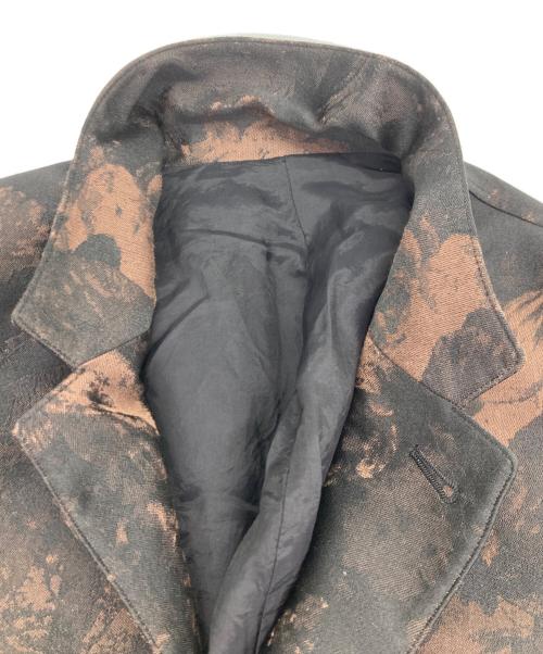 Jean Paul Gaultier homme（ジャンポールゴルチェオム）Jean Paul Gaultier homme (ジャンポールゴルチェオム) ジャガードテーラードジャケット ブラウン サイズ:48の古着・服飾アイテム