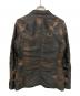 Jean Paul Gaultier homme (ジャンポールゴルチェオム) ジャガードテーラードジャケット ブラウン サイズ:48：30000円