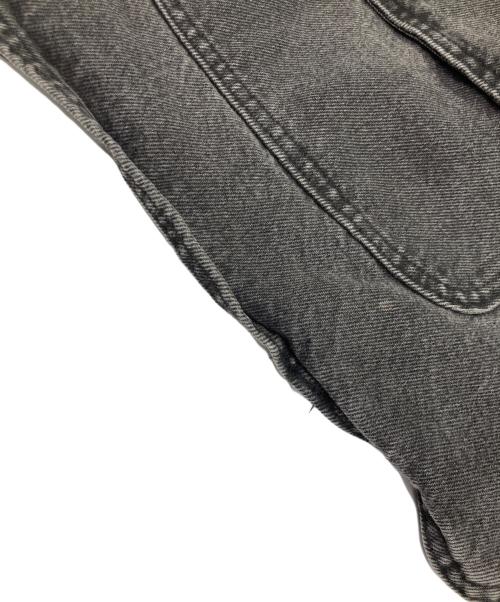 WOOLRICH（ウールリッチ）WOOLRICH (ウールリッチ) レザーカラーハンティングジャケット ブラック サイズ:XLの古着・服飾アイテム