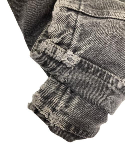 WOOLRICH（ウールリッチ）WOOLRICH (ウールリッチ) レザーカラーハンティングジャケット ブラック サイズ:XLの古着・服飾アイテム