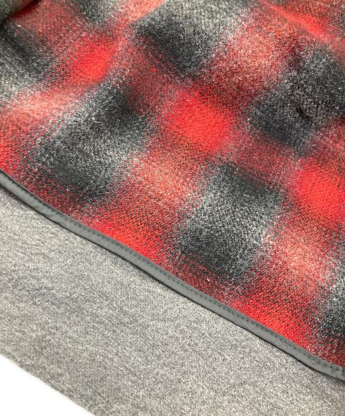 WOOLRICH（ウールリッチ）WOOLRICH (ウールリッチ) レザーカラーハンティングジャケット ブラック サイズ:XLの古着・服飾アイテム