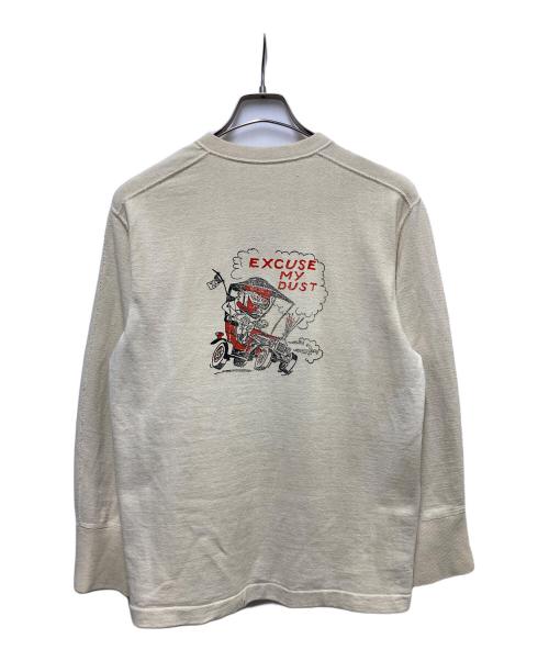 US ARMY（ユーエスアーミー）US ARMY (ユーエスアーミー) 50s ヘンリーネックカットソー UNDER SHIRTS ベージュ サイズ:	SIZE Mの古着・服飾アイテム