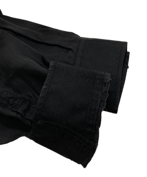 WILDSIDE YOHJI YAMAMOTO（ワイルドサイド ヨウジ ヤマモト）WILDSIDE YOHJI YAMAMOTO (ワイルドサイド ヨウジ ヤマモト) パッチ・キュプラ・シャツ/Patch Cupro Shirt A ブラック サイズ:3の古着・服飾アイテム