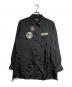 WILDSIDE YOHJI YAMAMOTO（ワイルドサイド ヨウジ ヤマモト）の古着「パッチ・キュプラ・シャツ/Patch Cupro Shirt B」｜ブラック