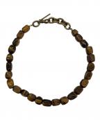 DRIES VAN NOTENドリスヴァンノッテン）の古着「M.NECKL. TIGER EYE タイガーアイ ストーンネックレス」｜ブラウン