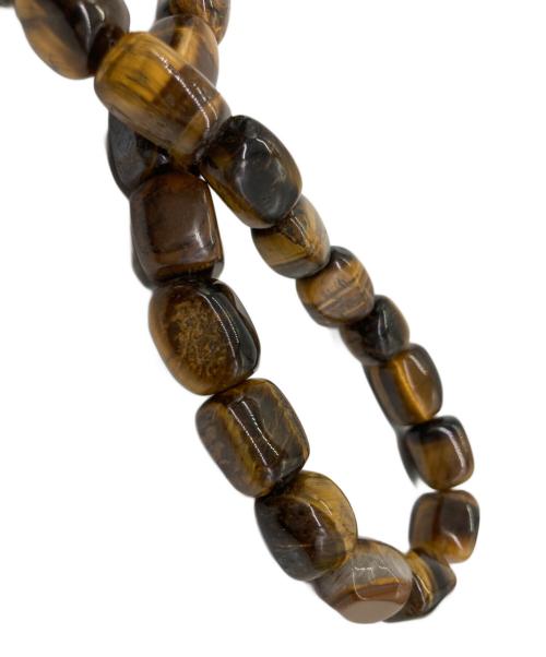 DRIES VAN NOTEN（ドリスヴァンノッテン）DRIES VAN NOTEN (ドリスヴァンノッテン) M.NECKL. TIGER EYE タイガーアイ ストーンネックレス ブラウンの古着・服飾アイテム