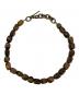 DRIES VAN NOTEN（ドリスヴァンノッテン）の古着「M.NECKL. TIGER EYE タイガーアイ ストーンネックレス」｜ブラウン