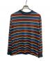 Sears（シアーズ）の古着「70sボーダーカットソー」｜ブラウン×ブルー