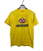 SCREEN STARSスクリーンズスターズ）の古着「企業ロゴTシャツ」｜イエロー