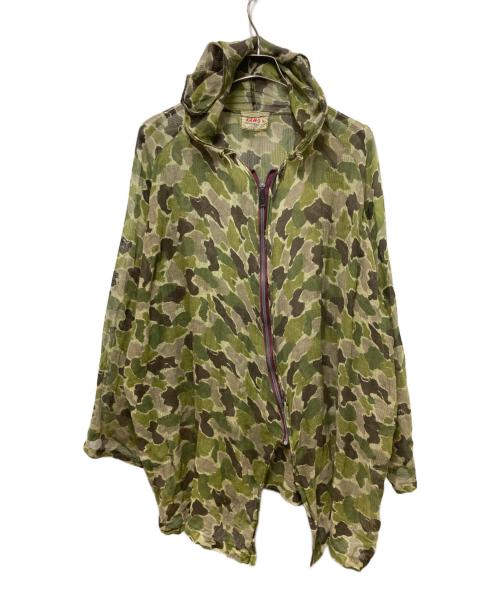 KAMO（カモ）KAMO (カモ) モスキートネットパーカー オリーブ サイズ:XLの古着・服飾アイテム