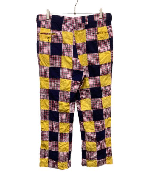 Cricketeer（クリケッター）Cricketeer (クリケッター) パッチワークパンツ ネイビー×レッド サイズ:Freeの古着・服飾アイテム