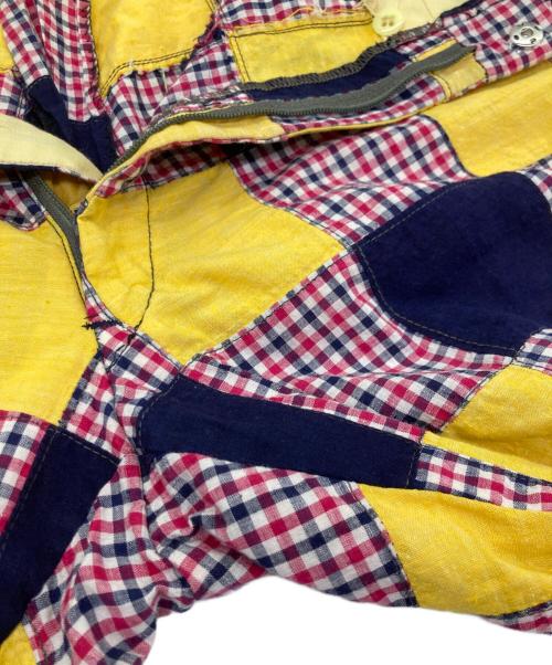 Cricketeer（クリケッター）Cricketeer (クリケッター) パッチワークパンツ ネイビー×レッド サイズ:Freeの古着・服飾アイテム