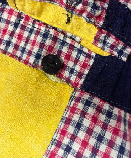 Cricketeer（クリケッター）Cricketeer (クリケッター) パッチワークパンツ ネイビー×レッド サイズ:Freeの古着・服飾アイテム