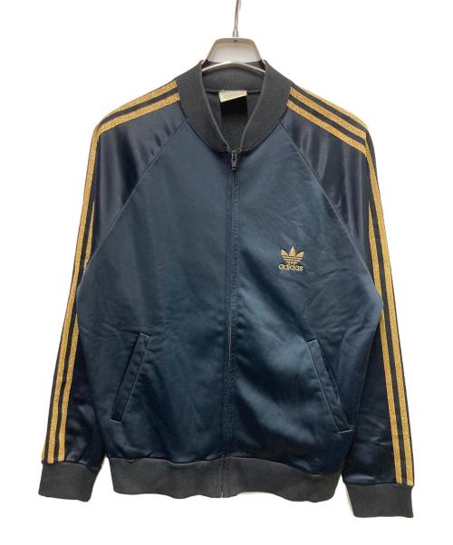 adidas（アディダス）adidas (アディダス) 80s ATP型トラックジャケット ブラック×ゴールド サイズ:Mの古着・服飾アイテム