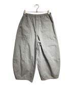 DRAWERドゥロワー）の古着「コットンベイカーパンツ / Cotton baker pants 」｜グレー