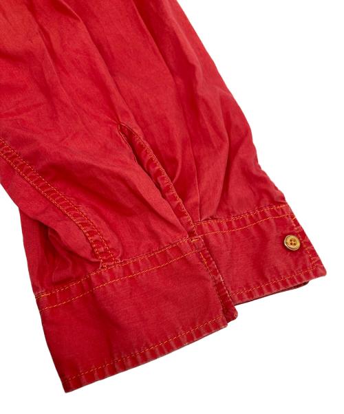 DIESEL（ディーゼル）DIESEL (ディーゼル) ステッチシャツ レッド サイズ:	SIZE Mの古着・服飾アイテム