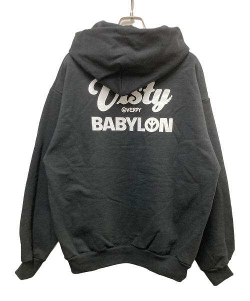 BABYLON（バビロン）BABYLON (バビロン) VERDY (ヴェルディ) Visty x Babylon Hoodie ブラック サイズ:Mの古着・服飾アイテム