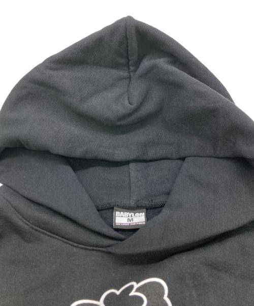 BABYLON（バビロン）BABYLON (バビロン) VERDY (ヴェルディ) Visty x Babylon Hoodie ブラック サイズ:Mの古着・服飾アイテム